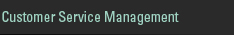 Customer Service Management