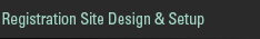 Registration Site Design & Setup